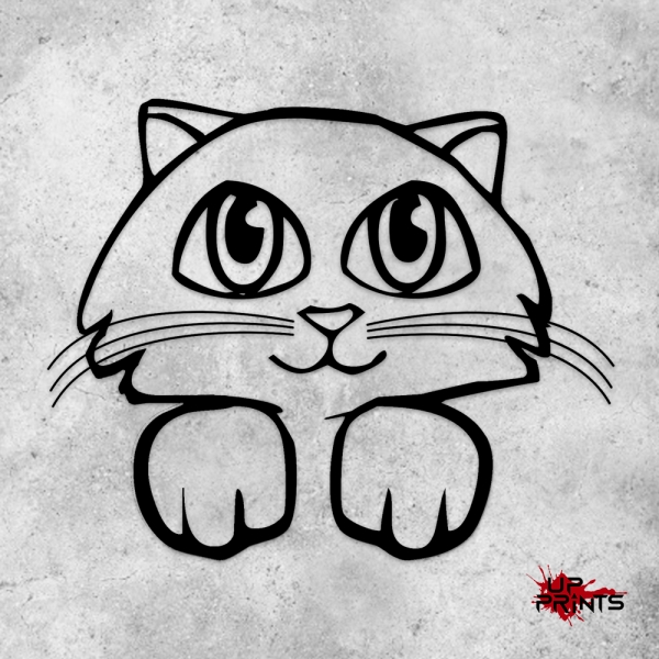 Katze mit Pfoten